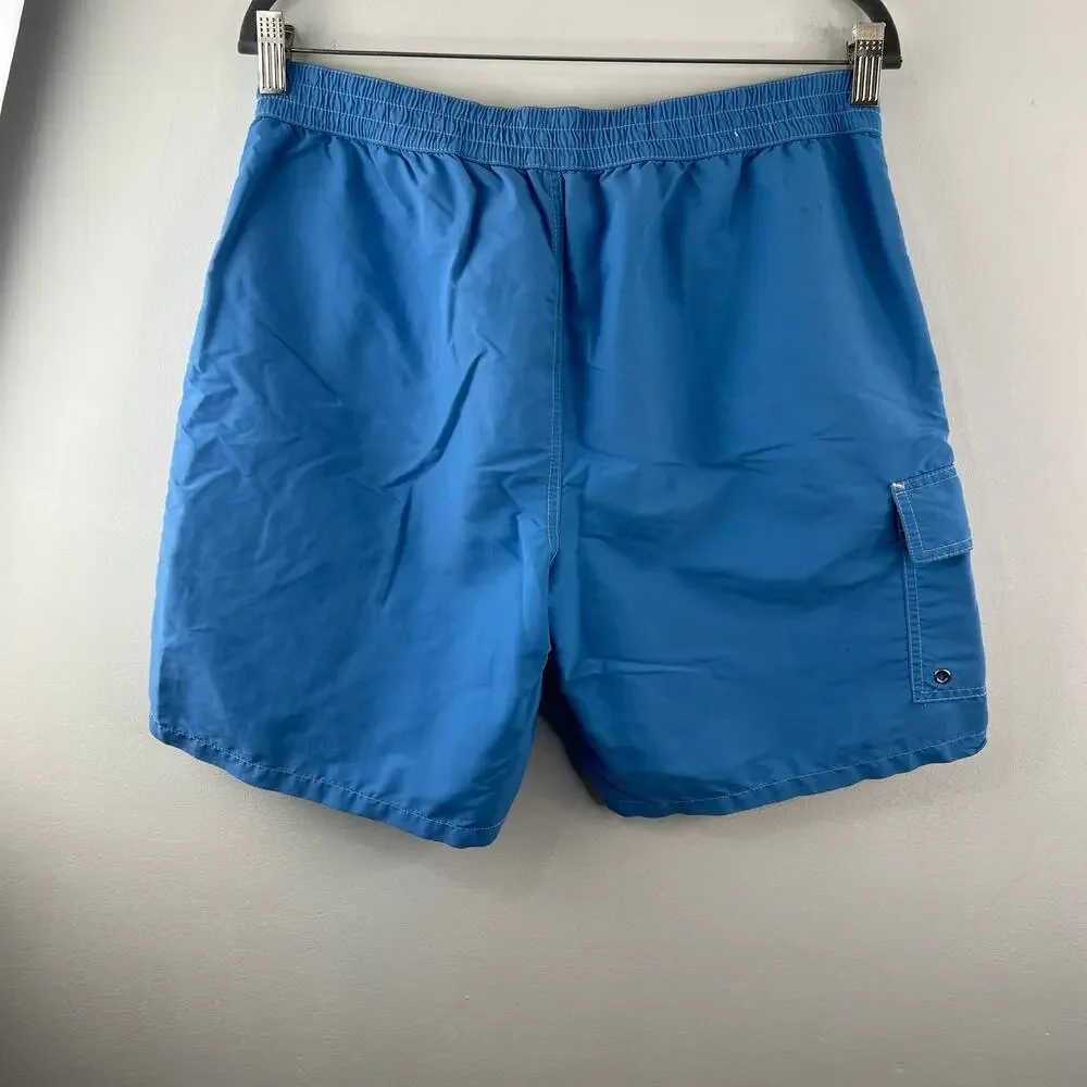 Polo Ralph Lauren Blue Mens Board Swimming Trunk Shorts Mesh Lined Size Medium M